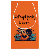 Laten we gek en raar worden! Volwassen Halloween P Klein Cadeauzakje (Achterkant)