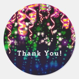 Laten we gek worden Neon Licht Verjaardagsfeestje Ronde Sticker
