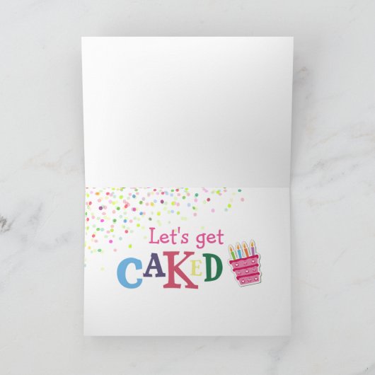 Laten we gekookt worden! (Verjaardag Kaart) Kaart (Binnen)