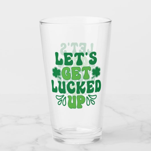 Laten we geluk hebben glas (Voorkant)