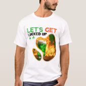 Laten we geluk hebben - Green Glow Dance Party T-shirt (Voorkant)