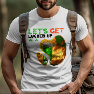 Laten we geluk hebben - Green Glow Dance Party T-shirt