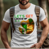 Laten we geluk hebben - Green Glow Dance Party T-shirt