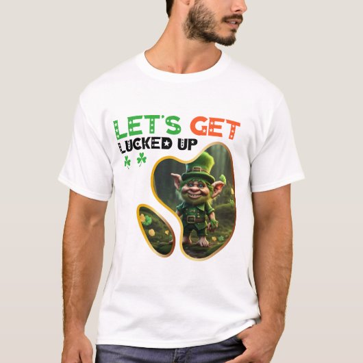 Laten we geluk hebben - Irish Luck and Laughter T-shirt (Voorkant)