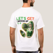 Laten we geluk hebben - Irish Pub Trivia Night T-shirt (Achterkant)