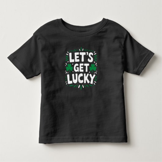 Laten we geluk hebben Klaver Funny St. Patrick's D Kinder Shirts (Voorkant)