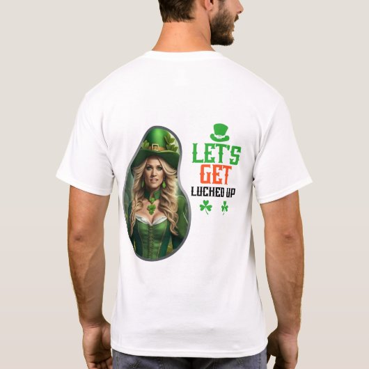 Laten we geluk hebben - Laten we onze bril optille T-shirt (Achterkant)