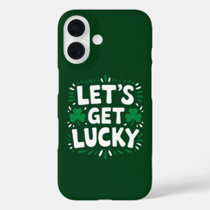 Laten we geluk hebben Shamrock Grappige St. Patric iPhone 16 Hoesje