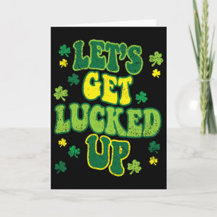 Laten we geluk hebben St. Patrick's Day Mooie Sham Kaart