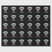 Laten we Gem Funny Jewel Pun Dark BG Cadeaupapier (Vlak)