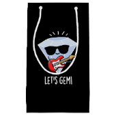 Laten we Gem Funny Jewel Pun Dark BG Klein Cadeauzakje (Voorkant)