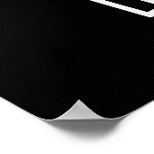 Laten we Gem Funny Jewel Pun Dark BG Poster (Hoek)