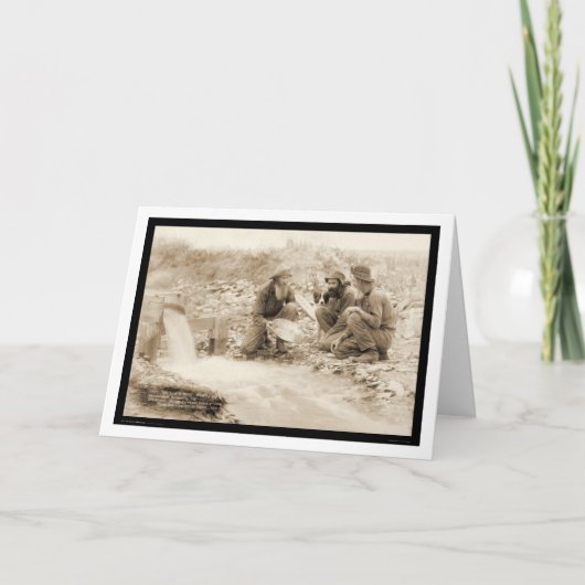 Laten we genieten van rijke panning Gold SD 1889 Kaart (Voorkant)