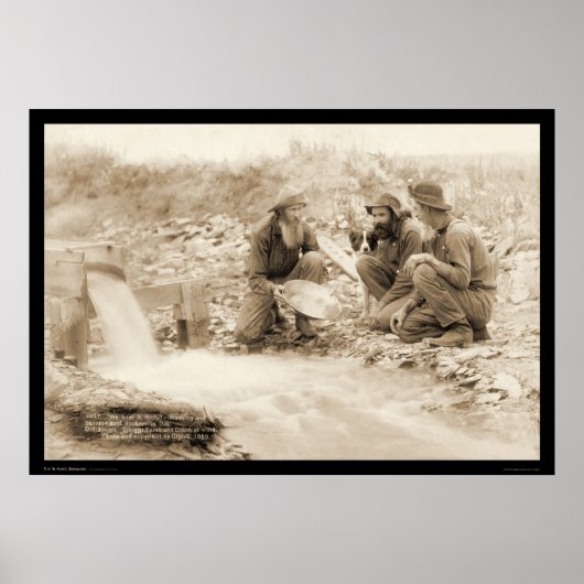 Laten we genieten van rijke panning Gold SD 1889 Poster (Voorkant)