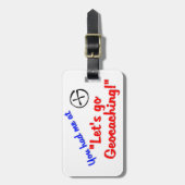 Laten we Geocache Bagagelabel (Voorkant verticaal)