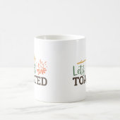 Laten we geroosterd kampvuur grappige camping koffiemok (Center)