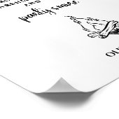 Laten we geroosterde marshmallow kampvuur trouwbor poster (Hoek)