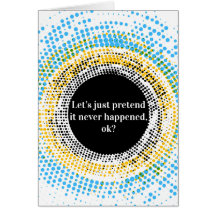 Laten we gewoon doen alsof het niet gebeurd is