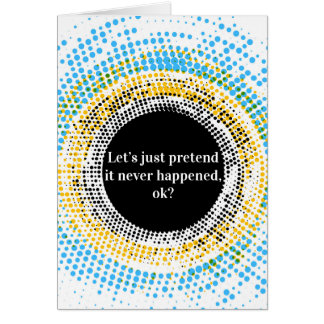 Laten we gewoon doen alsof het niet gebeurd is