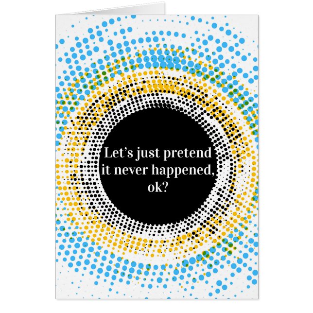 Laten we gewoon doen alsof het niet gebeurd is (Voorkant)