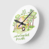 "Laten we gewoon gaan" - Retro Camper Caravan Ronde Klok (Hoek)