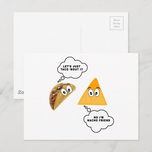 Laten we gewoon Taco 'Bout it.png' Briefkaart (Voorkant / Achterkant)