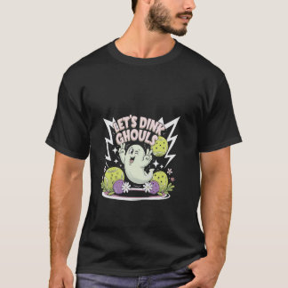 Laten we Ghouls Dinken Leuke Halloween Pickleball T-shirt