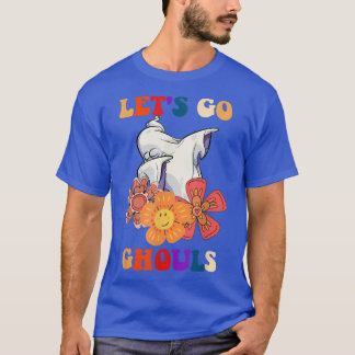 Laten we Ghouls Ghost met Flowers Halloween Costu T-shirt