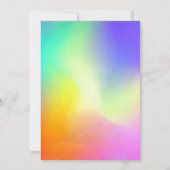 Laten we gloeien Crazy verjaardagsfeestje uitnodig Kaart (Achterkant)