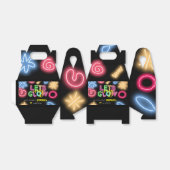 Laten we gloeien gek neon verjaardag laser party bedankdoosjes (Uitgevouwen)
