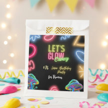 Laten we gloeien gek neon verjaardag laser party