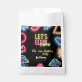 Laten we gloeien gek neon verjaardag laser party bedankzakje (Voorkant)