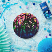 Laten we gloeien gekke neon lichten verjaardagsfee papieren bordje (Feest)