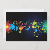 Laten we gloeien in het donkere verjaardagsfeest F Kaart (Achterkant)