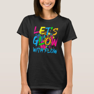 Laten we gloeien met de debietgloedpartij Retro 80 T-shirt