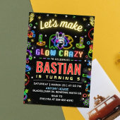 Laten we Glow Crazy Game verjaardagsfeestje maken Kaart