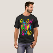 Laten we Glow Crazy Glow Party 80's Retro Costume  T-shirt (Voorkant volledig)