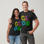 Laten we Glow Crazy Glow Party 80's Retro Costume  T-shirt (Unisex)