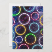 Laten we Glow Crazy in de Dark Neon Lights Fun Par Kaart (Achterkant)