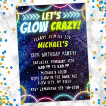 Laten we Glow Crazy in de Dark Neon Lights Fun Par