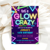 Laten we GLOW Crazy Neon Kleurrijke Verjaardagsfee Kaart