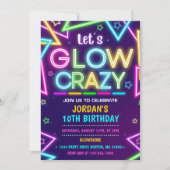 Laten we GLOW Crazy Neon Kleurrijke Verjaardagsfee Kaart (Voorkant)
