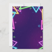 Laten we GLOW Crazy Neon Kleurrijke Verjaardagsfee Kaart (Achterkant)