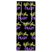Laten we Glow Crazy Neon Sign Wijn Cadeautas (Voorkant)