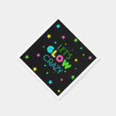 Laten we Glow Crazy Party Napkins Servet (Hoek)
