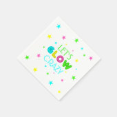 Laten we Glow Crazy Party Napkins Servet (Hoek)