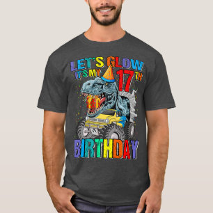 Laten we Glow Party Het is mijn 17e Birthday Monst T-shirt