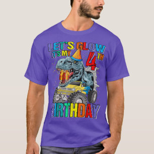 Laten we Glow Party Het is mijn vierde geboortedag T-shirt