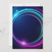 Laten we Glow Party verjaardagsuitnodiging Kaart (Achterkant)