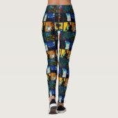 Laten we Gogh Crazy zien Leggings (Achterkant)